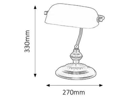 Stolové svietidlo Rabalux 4038 1x60W E27 230V IP20
